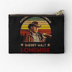Craig Johnson Absaroka County Wyoming Sheriff Walt Longmire Vintage 911 Zipper Pouch