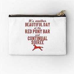 Longmire Red Pony  Logo Zipper Pouch