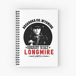 Sheriff Walt Longmire Absaroka County Wyoming Spiral Notebook