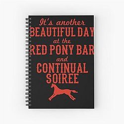 Longmire Red Spiral Notebook