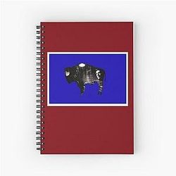 Longmire Wyoming Flag State Seal Spiral Notebook