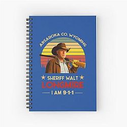 Absaroka Co Wyoming Sheriff Walt Longmire Hoodie, Sweatshirt, Tank For Men Women Love Hoodie Spiral Notebook