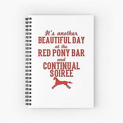 Longmire Red Pony Gift Logo Tee Love Cools The Best Spiral Notebook