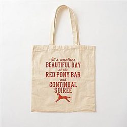 Longmire Red Pony Cotton Tote Bag