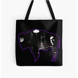 Longmire Wyoming Flag with State Seal All Over Print Tote Bag