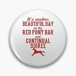 Longmire Red Pony Logo Gift Love is cools The Best Pin