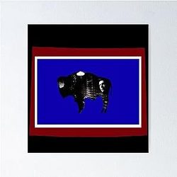 Longmire Wyoming Flag Poster