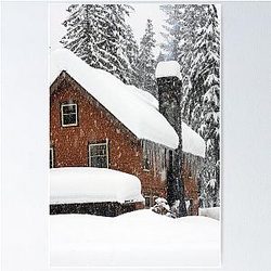 Longmire Lodge Mt. Rainier WA Poster