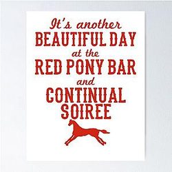 Longmire Red Pony Gift Logo Cheap Tee Lover's Cools The Best Poster