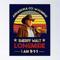 Absaroka Co Wyoming Sheriff Walt Longmire I Am 911 Tank For Men Women