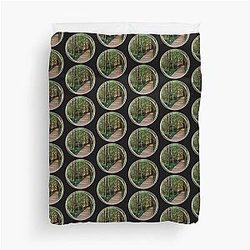 A Walk in the Woods Mt. Rainier National Park Duvet Cover