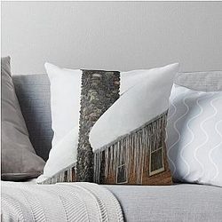Longmire Lodge Mt. Rainier National Park Throw Pillow
