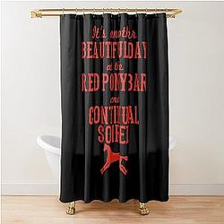 Longmire Red Pony Shower Curtain