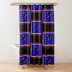 Longmire Wyoming Flag Shower Curtain