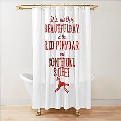 Longmire Red Pony Soiree Gift Love Cools The Best Shower Curtain