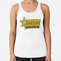 Longmire Locations Racerback Tank Top