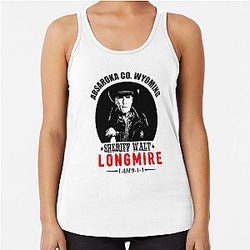 Sheriff Walt Longmire Absaroka County Wyoming Racerback Tank Top