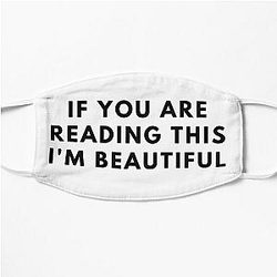 Lookism Face Masks - lookism sxe xxx xxc hot If you are Reading this I'm Beautiful Flat Mask RB2112