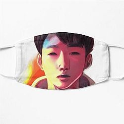 Lookism Face Masks - LOOKISM  | pink hoodie with finger heart Flat Mask RB2112