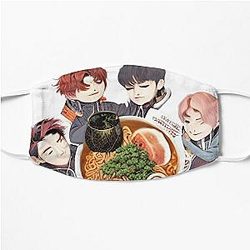 Lookism Face Masks - LOOKISM BTS eat ramen  Flat Mask RB2112