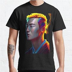 Lookism T-Shirts - LOOKISM KPOP-semi-realistic illustration Classic T-Shirt RB2112