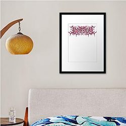 Lorna Shore Original Band Logo Fanart Special Magenta Edition Framed print Premium Merch Store