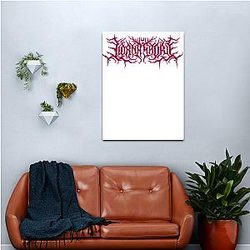 Lorna Shore Original Band Logo Fanart Special Magenta Edition Canvas Print Premium Merch Store