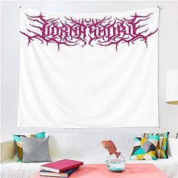Lorna Shore Original Band Logo Fanart Special Magenta Edition Tapestry Premium Merch Store