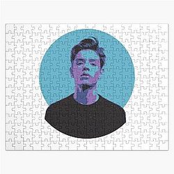 Lucky Disguised Message Disappears Louis Partridge Retro Jigsaw Puzzle