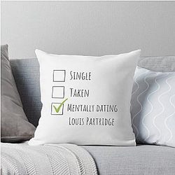 Mentally Dating Louis Partridge Throw Pillow