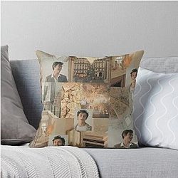 Louis Partridge Collage Phone Case Throw Pillow,