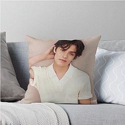 Louis Partridge Photoshoot Throw Pillow