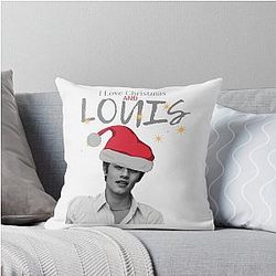 Louis Partridge Christmas Design Pillow