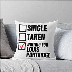 Waiting for Louis Partridge Throw Pillow