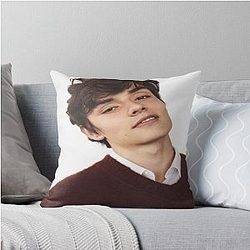 Louis Partridge Throw Pillow