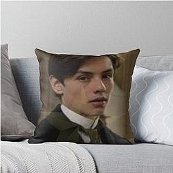 Louis Partridge Throw Pillow