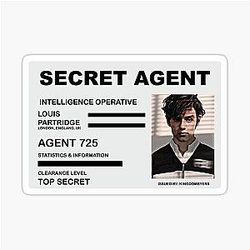 Agent Louis Partridge ID Twisted Sticker