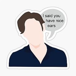 Louis Partridge Nice Ears Sticker