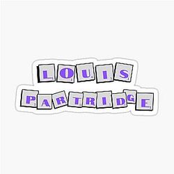 Louis Partridge Typography Sticker