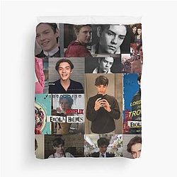 Louis Partridge Abstract Photos Collage Duvet Cover