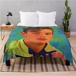 Aesthetic Louis Partridge Throw Blanket