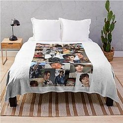 Lucky Louis Partridge Collage Phone Case Throw Blanket