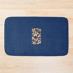 Louis Partridge Collage Bath Mat