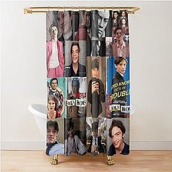 Louis Partridge Abstract Photos Collage Shower Curtain