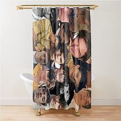 Louis Partridge Photo Collage Shower Curtain
