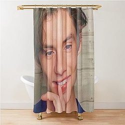 Louis Partridge Kiss Me Shower Curtain