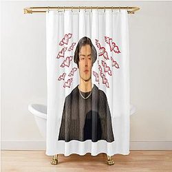 Louis Partridge Shower Curtain