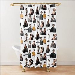 louis partridge enola holmes shower curtain