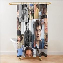 Louis Partridge Collage Phone Case Shower Curtain