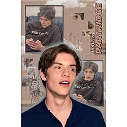 Louis Partridge Notebook: Lined Pages Small Size 6x9 inches - 110 pages - Original Design.